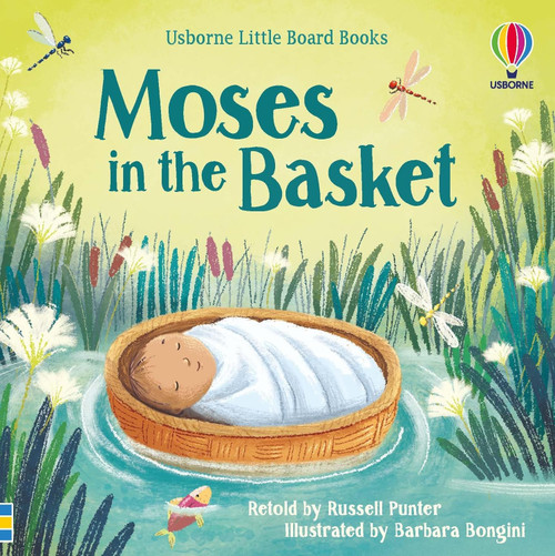 Little board books, perfect for introducing children to their first Bible stories.

Moses' mother tries to save her son from danger by hiding him amongst the bulrushes of the Nile. Luckily, he's discovered by the kindly Pharaoh's daughter. The much-loved Bible story is charmingly retold with delightful illustrations by Barbara Bongini. A QR code provides a link to an audio recording of the story.

Includes a QR code on the back cover leading to an audio reading of the story!