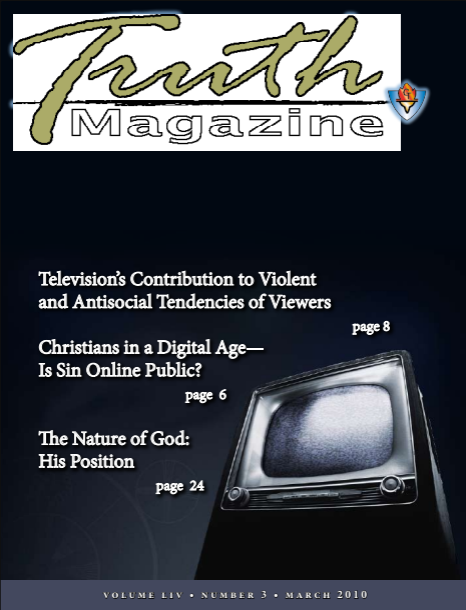 March 2010 "Open Issue" - Truth Magazine (PDF)