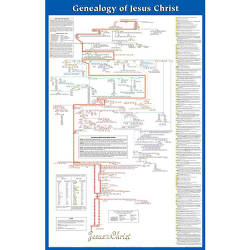 Wall Chart - Genealogy of Jesus X-LG - Laminated