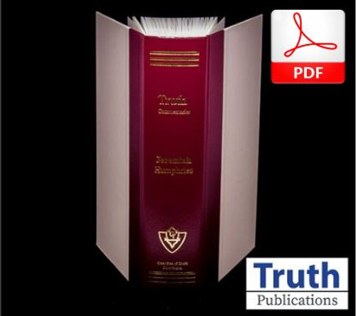 Truth Commentary - Jeremiah and Lamentations (PDF)