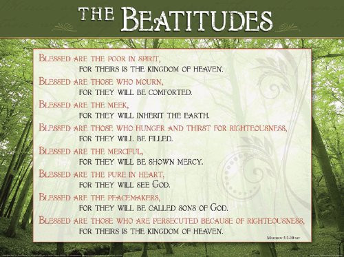 Beatitudes Wall Chart - Laminated Beatitudes Wall Chart - Laminated