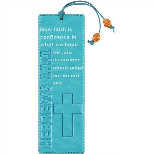 Bookmark - Faux Leather Now Faith is