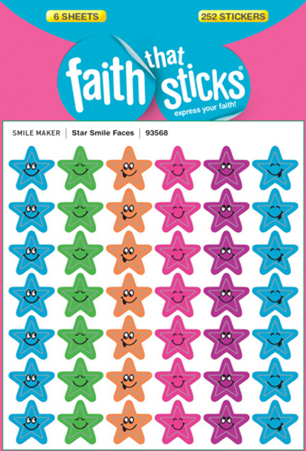 Stickers - Star Smile Faces 
