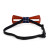 Men's Wooden Bow Tie, Plaid Fabric Centerpiece with Elastic Adjustable Strap - WBT1713