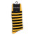 Men's College Striped Feraricci Socks (Black & Gold)