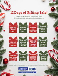 Truth News 12/21/24 - 12 Days of Gifting Deals extended thru Christmas Day! Truth News 12/21/24 - 12 Days of Gifting Deals extended thru Christmas Day!