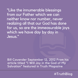 “I Will Joy in the God of My Salvation”