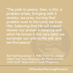 “Let Your Requests Be Made Known Unto God”