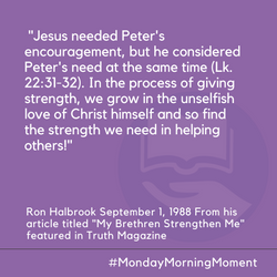 My Brethren Strengthen Me