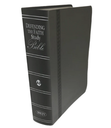  Defending the Faith - NKJV Study Bible Charcoal Italian Duotone