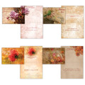 A boxed assortment of floral thinking of you cards. Send these cards with messages of encouragement or friendship to someone to let them know they are on your mind.

Each faith based card features KJV Scripture
Assorted boxed thinking of you cards
Interior printed in color
Boxed greeting card assortment 12 cards and envelopes
3 each of 4 designs