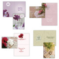 A boxed assortment of birthday cards featuring flowers.  These faith based birthday cards are great to have on hand when you need a card. 

Each card features KJV scripture.  3 each of 4 designs 
Interior printed in color
Boxed greeting card assortment 12 cards and envelopes