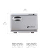 Earthlite UV Hot Towel Cabinet Mini 120V White/Silver