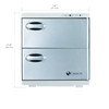 Earthlite UV Hot Towel Cabinet Large 120V White/Silver