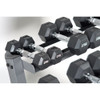 Healthy You Rubber Hexagon Dumbbell with Chrome Handle