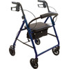 Roscoe Basic Steel Rollator with Padded Seat