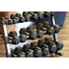 Healthy You Rubber Hexagon Dumbbell with Chrome Handle (No Logo)