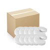 Healthy You Reusable 100% Microfiber Massage Face Cradle Cover - White Bulk Case 10/Pack