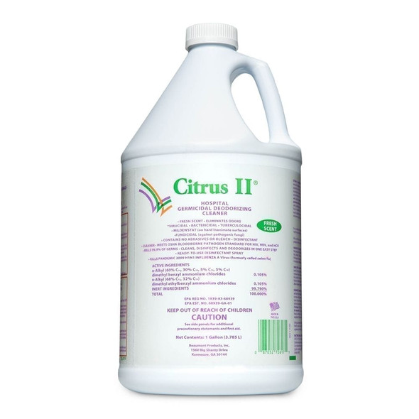 Citrus II Germicidal Deodorizing Cleaner 1 Gallon Lavender Scent