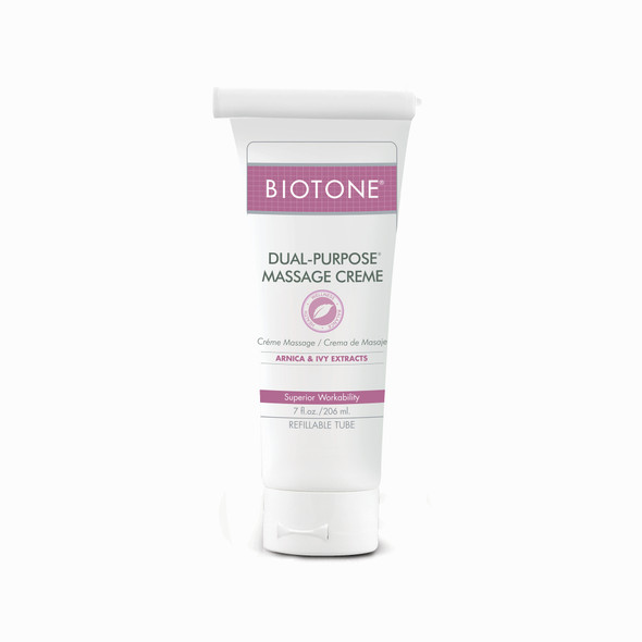 Biotone Dual Purpose Massage Creme 7 oz Refillable Tube