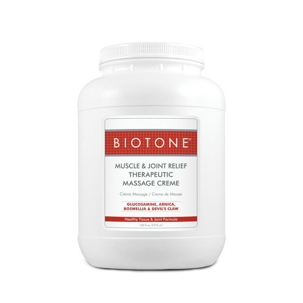 Biotone Muscle and Joint Relief Therapeutic Massage Creme Gallon