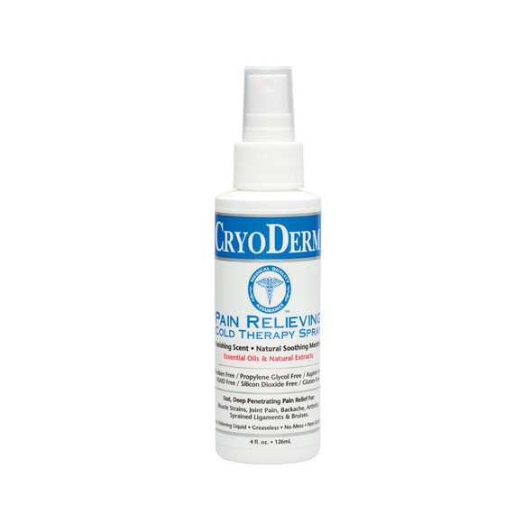 CryoDerm Pain Relieving Cold Therapy Spray 4oz