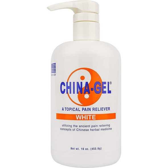 China-Gel Topical Pain Reliever 16 oz Pump White (d)