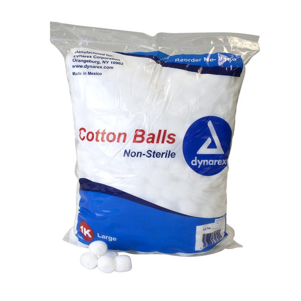 Cotton Balls Non-Sterile Large 1000/Pack