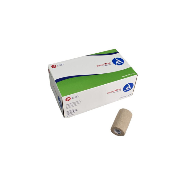 Sensi-Wrap Self Adherent Bandage 4" x 5 yd Tan 18/Pack