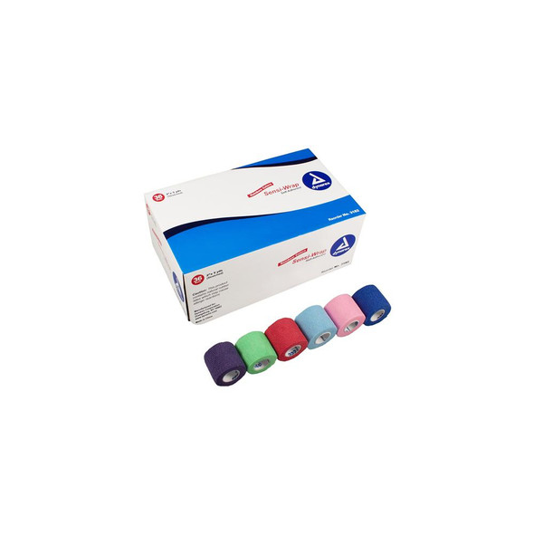 Sensi-Wrap Self Adherent Bandage 2" x 5 yd Rainbow 36/Pack