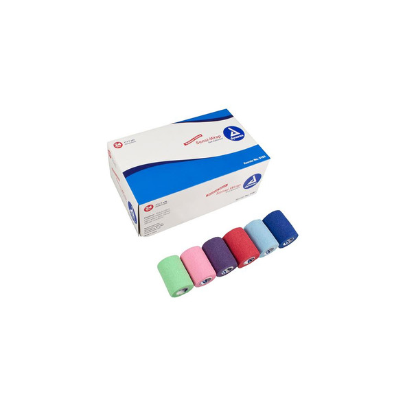 Sensi-Wrap Self Adherent Bandage 3" x 5 yd Rainbow 24/Pack