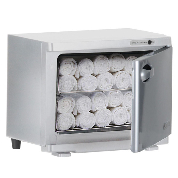 Earthlite UV Hot Towel Cabinet Standard 120V White/Silver