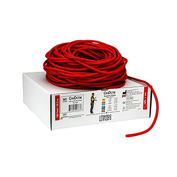Cando Low Powder Exercise Tubing 100' Red Light