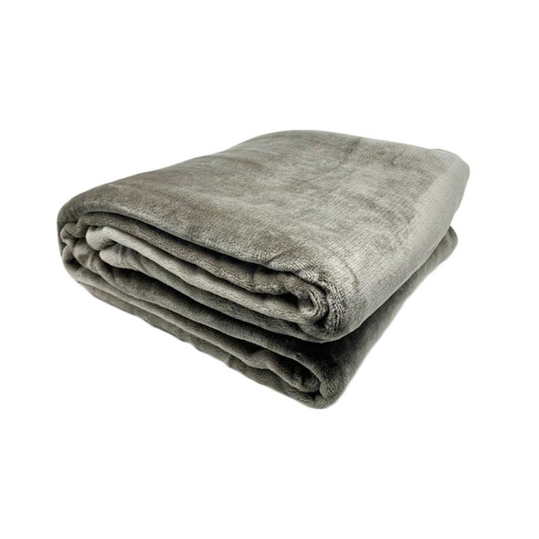 Healthy You Fleece Massage Table Blanket 60" x 90" - Gray