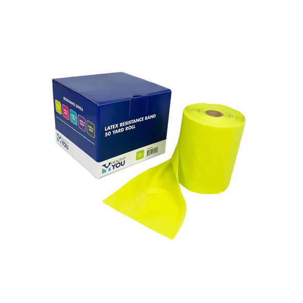 Healthy You Latex Resistance Band 50 Yard Band - Level 1 Lime