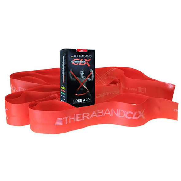 TheraBand CLX Consecutive Loops 5' Red/Medium