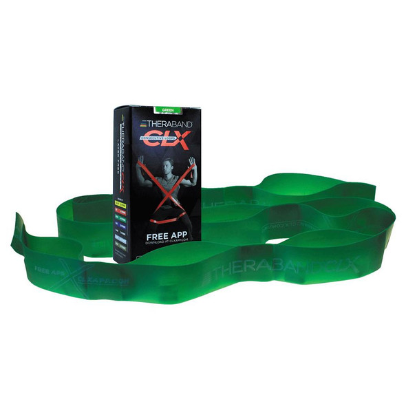 TheraBand CLX Consecutive Loops 5' Green/Heavy