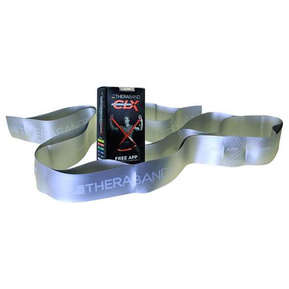 TheraBand CLX Consecutive Loops 5' Silver/Super Heavy