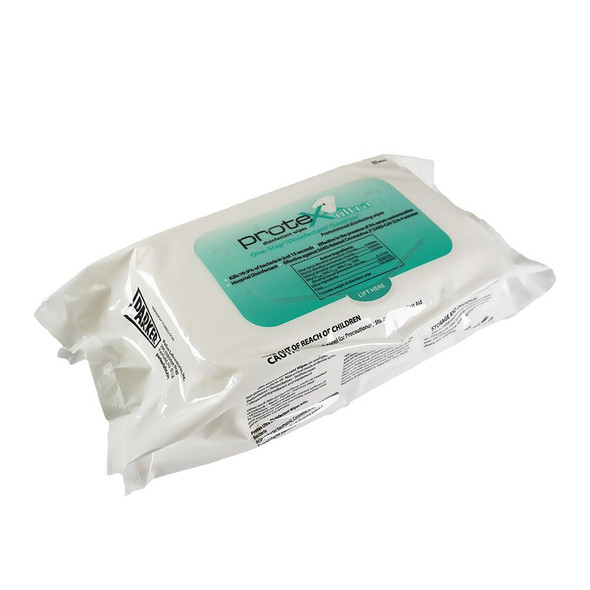 Parker Labs Protex Disinfectant Hospital / Institutional Use Alcohol Free - Wipes Soft Pack 7" x 10" 80/Pack