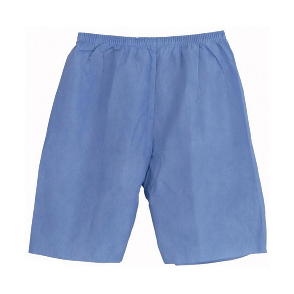 Disposable Exam Shorts Blue 100/Case
