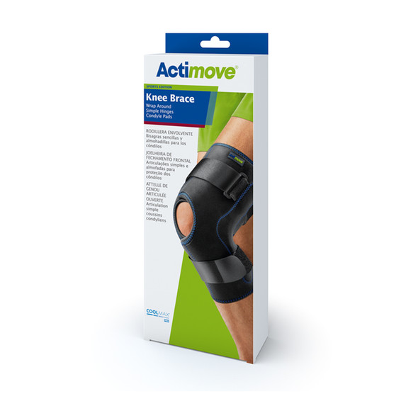 Actimove Knee Brace, Wrap Around, Simple Hinges, Condyle Pads - Sports Edition