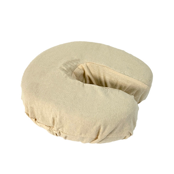 Healthy You Reusable 100% Cotton Flannel Massage Face Cradle Cover - Natural Bulk Case 10/Pack