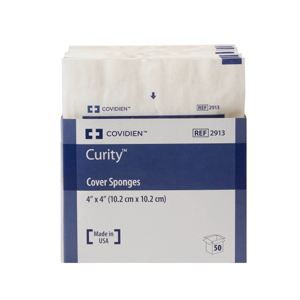 Curity Sterile Cover Sponges 4" x 4" 50/bag