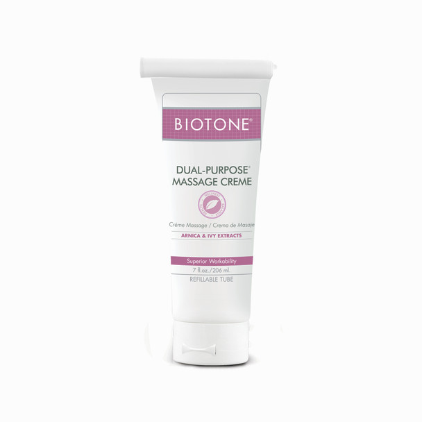 Biotone Dual Purpose Massage Creme 7 oz Refillable Tube