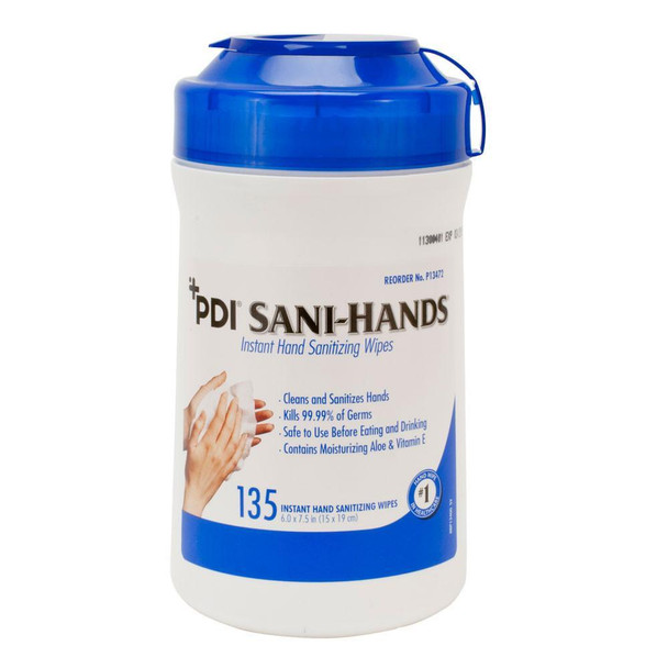PDI Sani-Hands Instant Hand Sanitizing Wipes 135/Tub