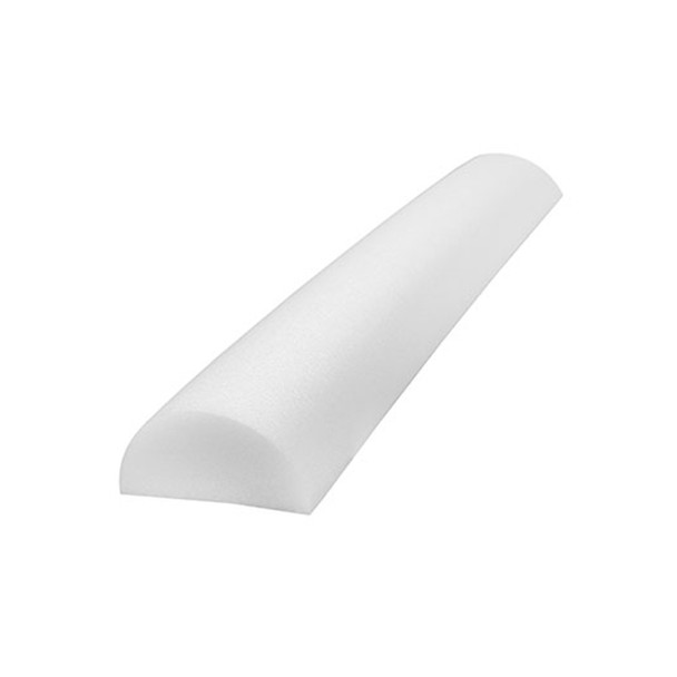 Cando PE Foam Roller Half Round 36" - White