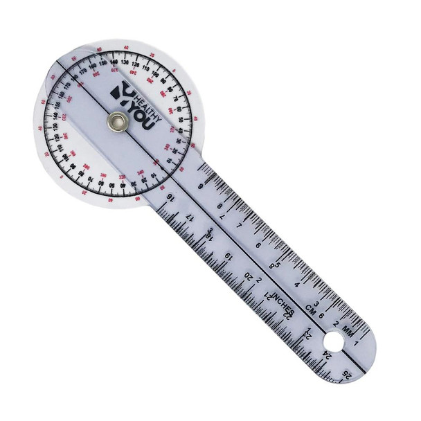 Healthy You 6" Plastic Goniometer 360 Degree