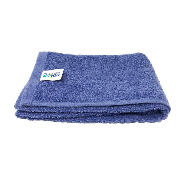Healthy You Comfy Cotton Blend Towels - 16" x 27" Hand, Blue (d)