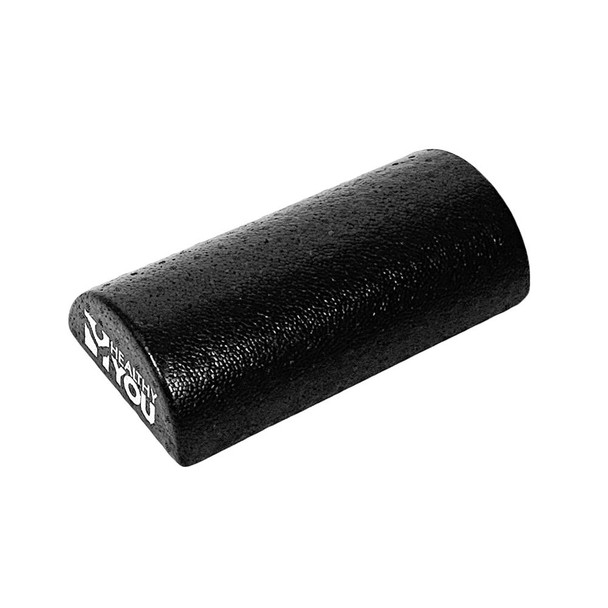 Healthy You High Density Foam Roller Half Round 12" - Black