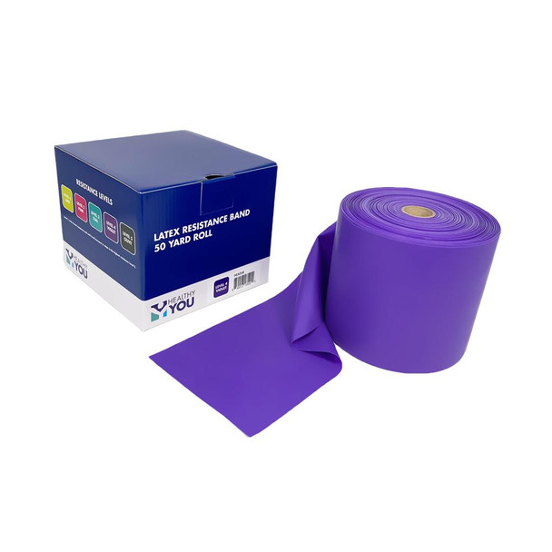 Healthy You Latex Resistance Band 50 Yard Band - Level 4 Violet